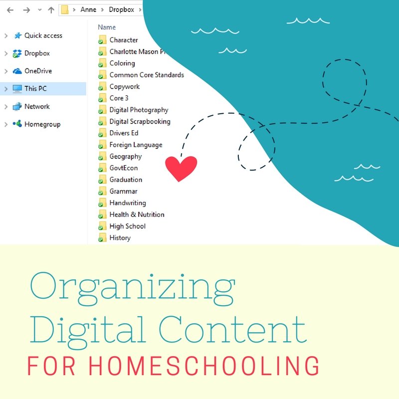 How to Organize Digital Content in Your Homeschool